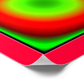 Poster Combinaison de couleurs Flickering (Coin)