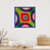 Poster Combinaison de couleurs pulsation (Cuisine)