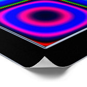 Poster Combinaisons de couleurs scintillantes (Coin)