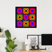 Poster Combinaisons de couleurs Vacillantes (Bureau à domicile)