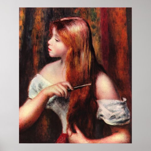 Poster Combing Girl (Devant)