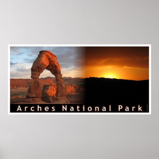 Poster Combo Delicate Arch Sunset (Devant)