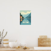 Poster Côme lac Vintage (Cuisine)