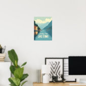 Poster Côme lac Vintage (Bureau à domicile)