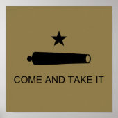 Poster Come & Take It ! Flag de Texas State (Devant)