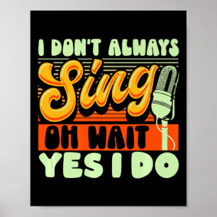 Poster Comédie musicale Broadway je ne chante pas toujour
