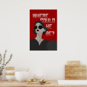 Poster Comédie Style femme Camp Vintage (Cuisine)