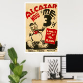 Poster Comédie théâtrale fédérale 1938 WPA (Bureau à domicile)