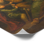 Poster Comédiens italiens - après Antoine Watteau Fine Ar (Coin)