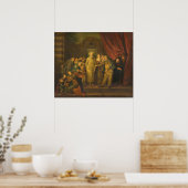 Poster Comédiens italiens - après Antoine Watteau Fine Ar (Cuisine)