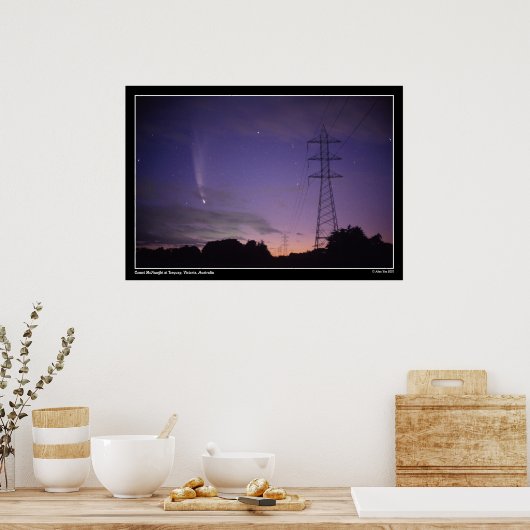 Poster Comet & Power Lines (Cuisine)