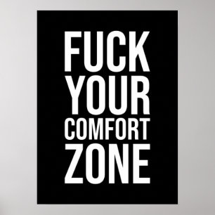 Poster Comfort Zone, Gym, Hustle, Entrepreneur, Success P