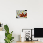 Poster Comfy Corgi (Bureau à domicile)