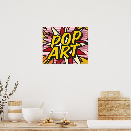 Poster Comic Book POP ART (Cuisine)
