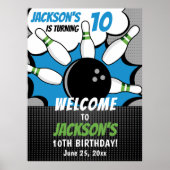 Poster Comic Bowling party for Kids (Devant)