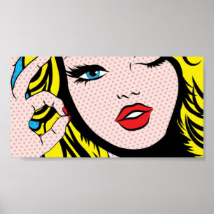 Poster - Comic Girl O-K Pop Art