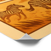 Poster Comic Safari vintage - La grande migration (Coin)