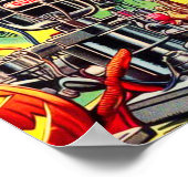 Poster Comics d'horreur vintage (Coin)