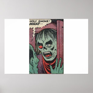 Poster Comics d'horreur vintage de l'âge d'or des années 