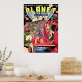 Poster Comics Planètes (Cuisine)
