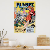 Poster Comics Planètes (Cuisine)
