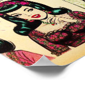 Poster Comics vintage pour filles (Coin)