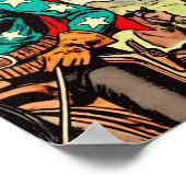 Poster Comics Western Cowgirl vintage (Coin)