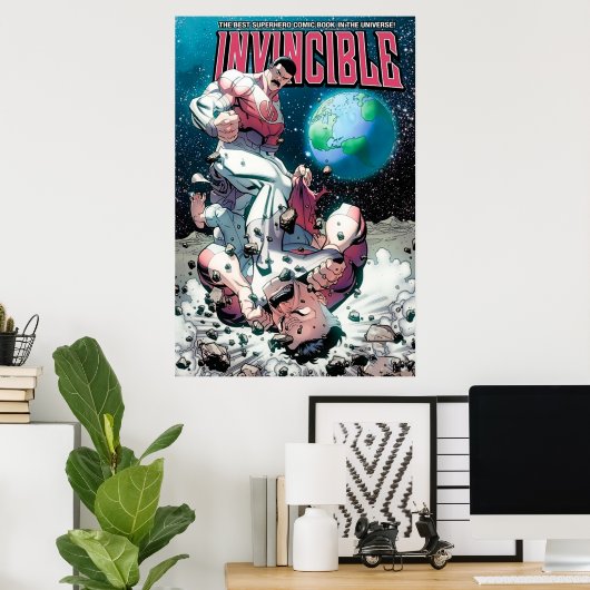 Poster comique invincible (Bureau à domicile)