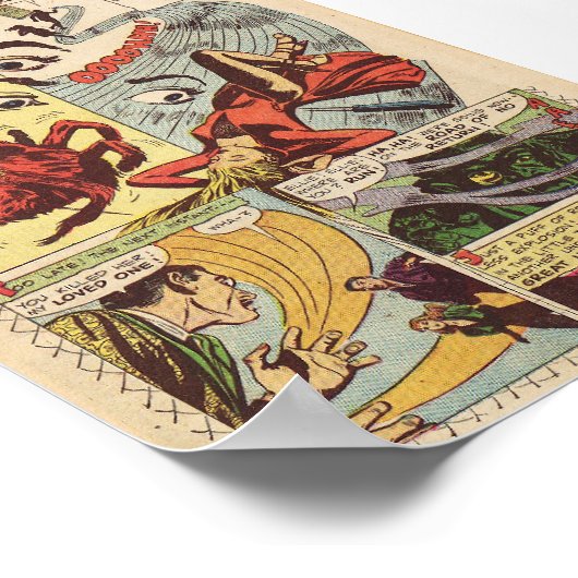 Poster Comique vintage (Coin)