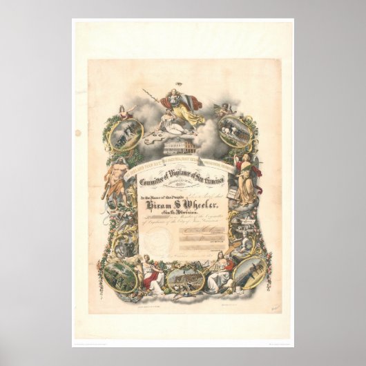Poster Comité de Vigilance de San Francisco (1825A) (Devant)