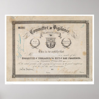 Poster Comité de vigilance, San Francisco (2539A)