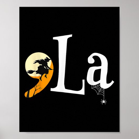Poster Comma La Funny Kamala Harris Halloween Citrouille (Devant)