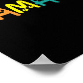 Poster Comma La Harris Funny Chat Lettres Lgbt Rainbow F (Coin)
