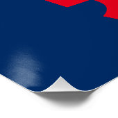 Poster Comma La kamala drôle prononciation rouge blanc bl (Coin)
