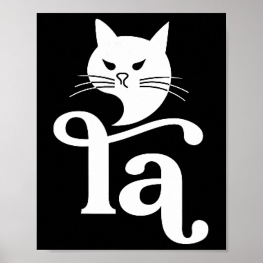Poster Comma La Kamala Harris 2024 Funny Childless Cat La (Devant)