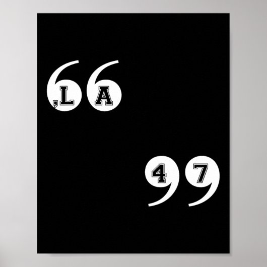 Poster Comma La Kamala Harris 47 (Devant)