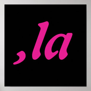 Poster Comma La Kamala Harris - Conception de texte custo