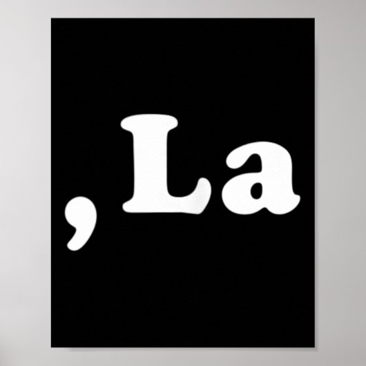 Poster Comma La Kamala Harris Funny Democrat Support 2020 (Devant)