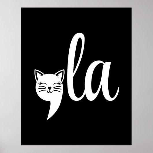 Poster Comma La Kamala Harris - maman chat pour Kamala (Devant)