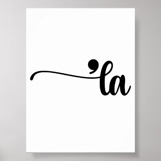 Poster Comma La Kamala Harris Ponctuation La Election (Devant)