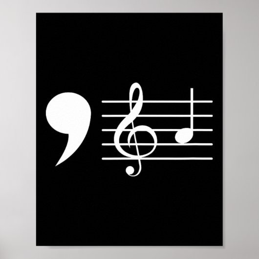 Poster Comma La Music Notes Kamala Harris Music Teacher E (Devant)