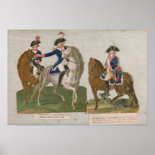 Poster Commandant d'armée et un dirigeant