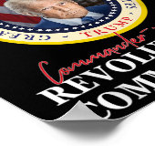 Poster Commandant en chef de Trump 45 47 Révolution de (Coin)