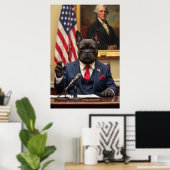 Poster Commandant en chef : Snacks et rondelles (Bureau à domicile)