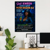 Poster Commandant Gail Kween adore Peter Dragon Ale (Bureau à domicile)