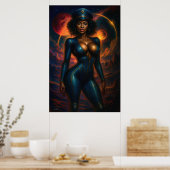 Poster Commandant Gail Kween | Glamour Sci-Fi 2025 (Cuisine)
