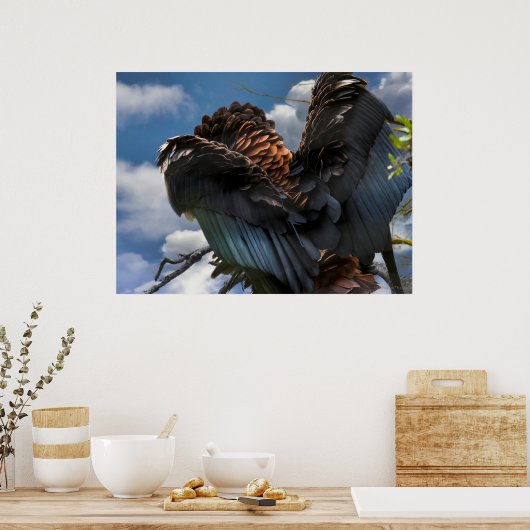 POSTER COMMANDANT SKY BATELEUR EAGLE (Cuisine)