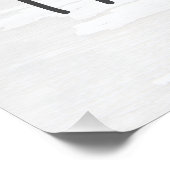 Poster Commande Alexa Humour sur fond blanc texturé (Coin)