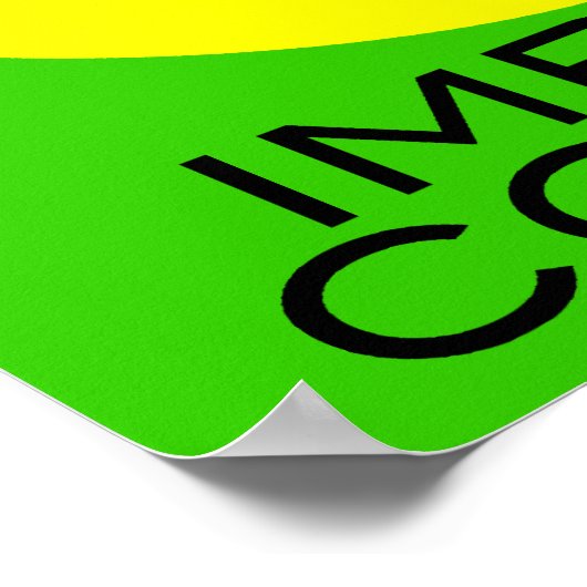 Poster 'commande d'impulsion FACE IMPRIMER (Coin)
