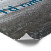 Poster Commande fiable dans l'image d'hiver (Coin)